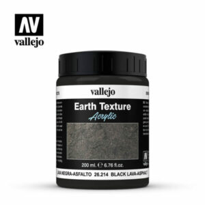 Vallejo Stone Textures (200ml) - Black Lava-Asphalt - 26.214