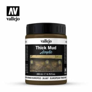 Vallejo Weathering Effects (200ml)  - European Thick Mud - 26.807