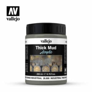 Vallejo Weathering Effects (200ml)  – Industrial Thick Mud – 26.809
