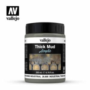 Vallejo Weathering Effects (200ml)  - Industrial Thick Mud - 26.809