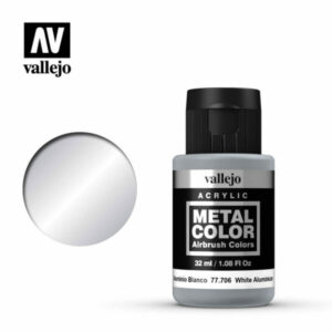 Vallejo Metal Color (32ml) – White Aluminium – 77.706
