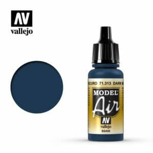 Vallejo Model Air (17ml) - Dark Mediter. Blue - 71.313