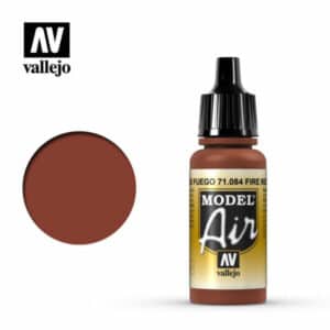 Vallejo Model Air (17ml) - Fire Red - 71.084
