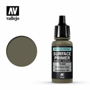 Vallejo Primer (17ml) – USA Olive Drab – 70.608