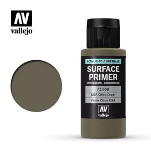 Vallejo Primer (60ml) – USA Olive Drab – 73.608