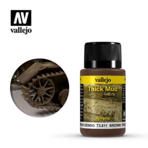 Vallejo Weathering Effects (40ml) – Brown Thick Mud – 73.811