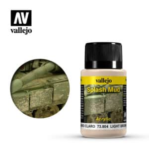 Vallejo Weathering Effects (40ml) – Light Brown Splash Mud – 73.804