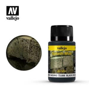 Vallejo Weathering Effects (40ml) – Black Splash Mud – 73.806