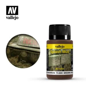 Vallejo Weathering Effects (40ml) – Brown Splash Mud – 73.805