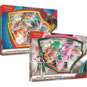 Pokemon TCG Iron Valiant EX / Roaring Moon EX Collection Box