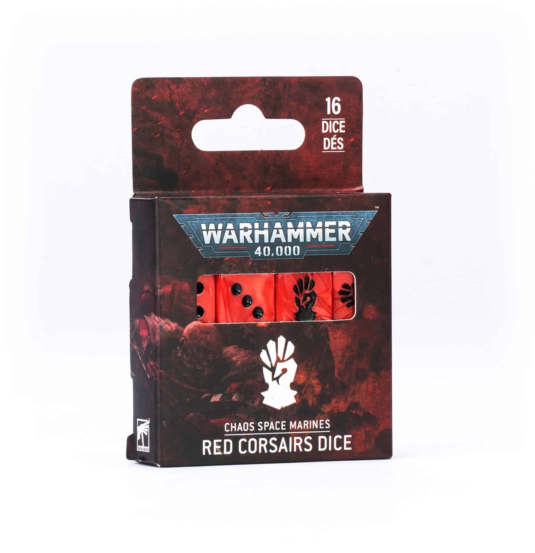 Chaos Space Marines Red Corsairs Dice - Warhammer 40k - Games Workshop - New img